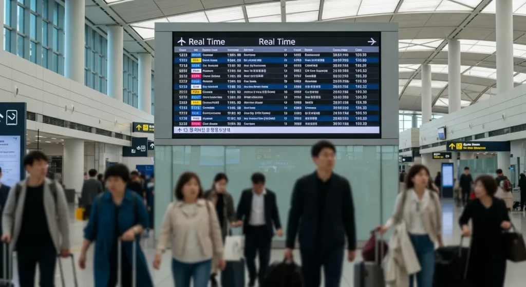 김포공항 실시간 운항정보