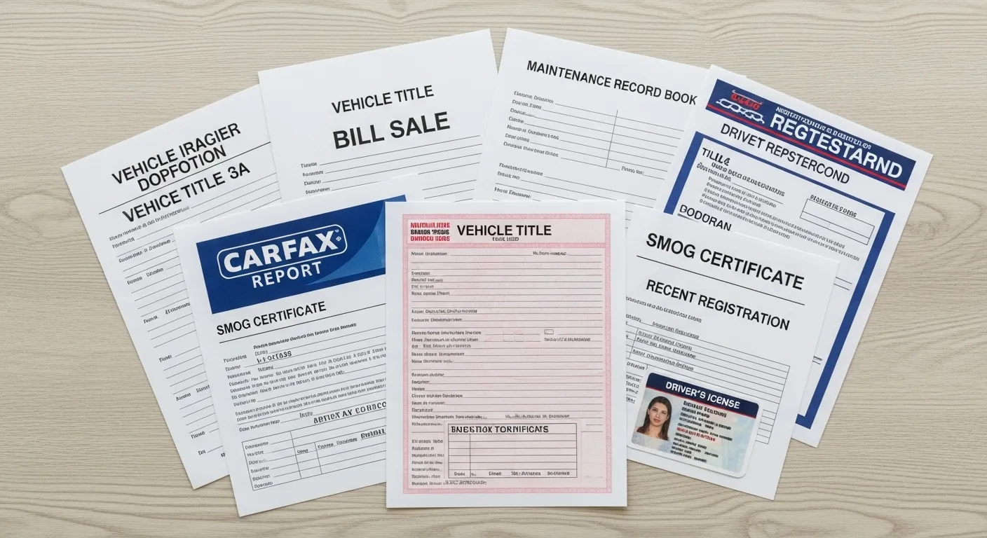 중고차 판매 필수 서류 목록